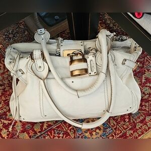 Chloe Paddington With Lock And Key Excellent Condition LARGE Bag 20" long